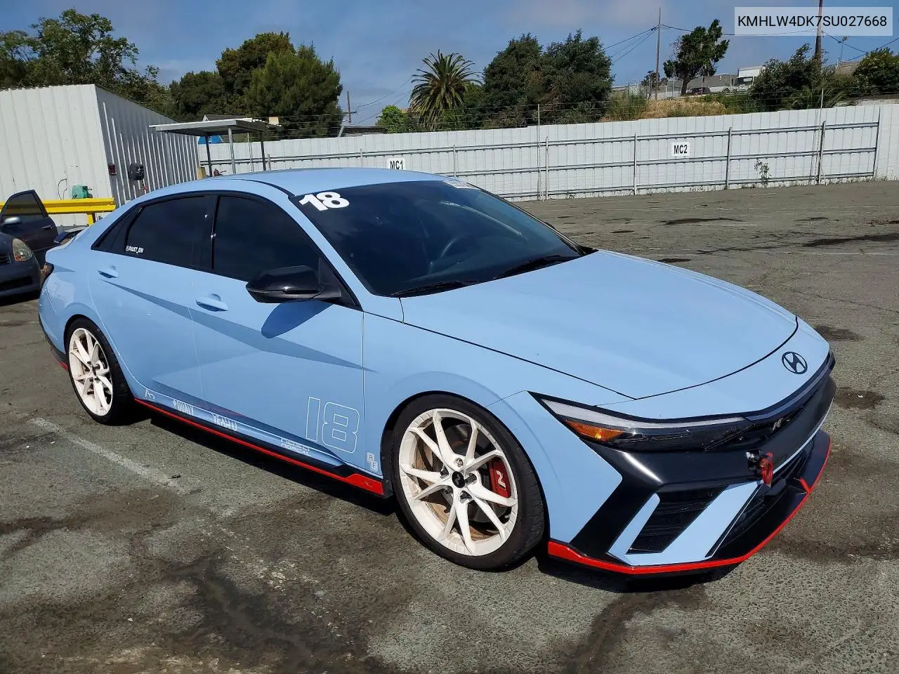 2025 Hyundai Elantra N Base VIN: KMHLW4DK7SU027668 Lot: 59379466