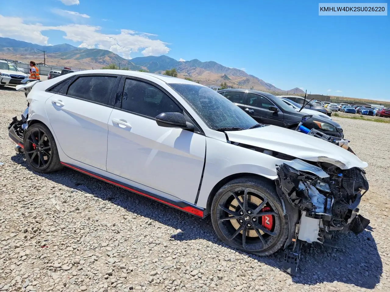 2025 Hyundai Elantra N Base VIN: KMHLW4DK2SU026220 Lot: 59918246
