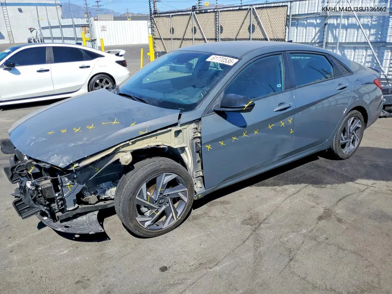 2025 Hyundai Elantra Hybrid Sel Sport VIN: KMHLM4DJ3SU136562 Lot: 61770536