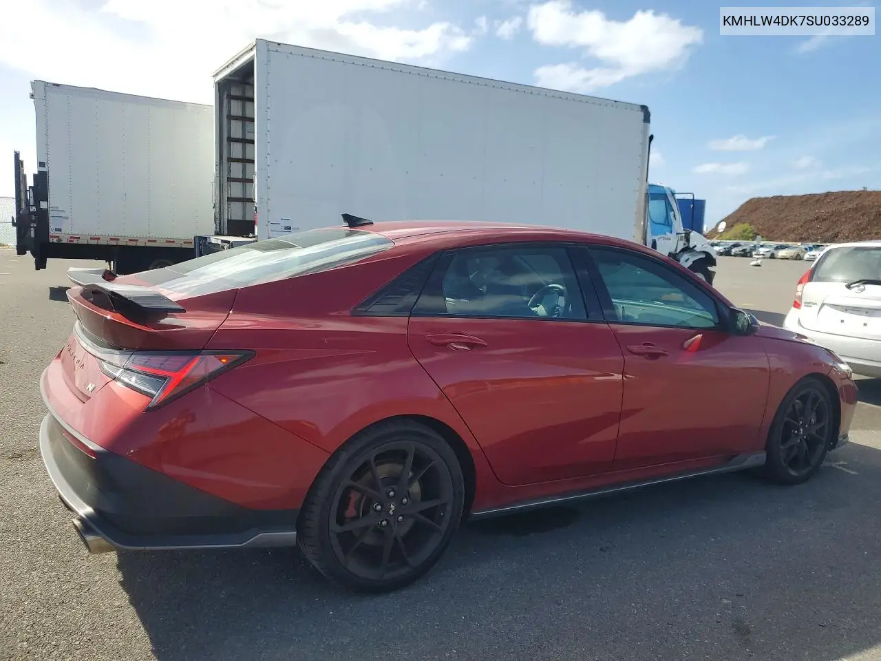 2025 Hyundai Elantra N VIN: KMHLW4DK7SU033289 Lot: 76494155