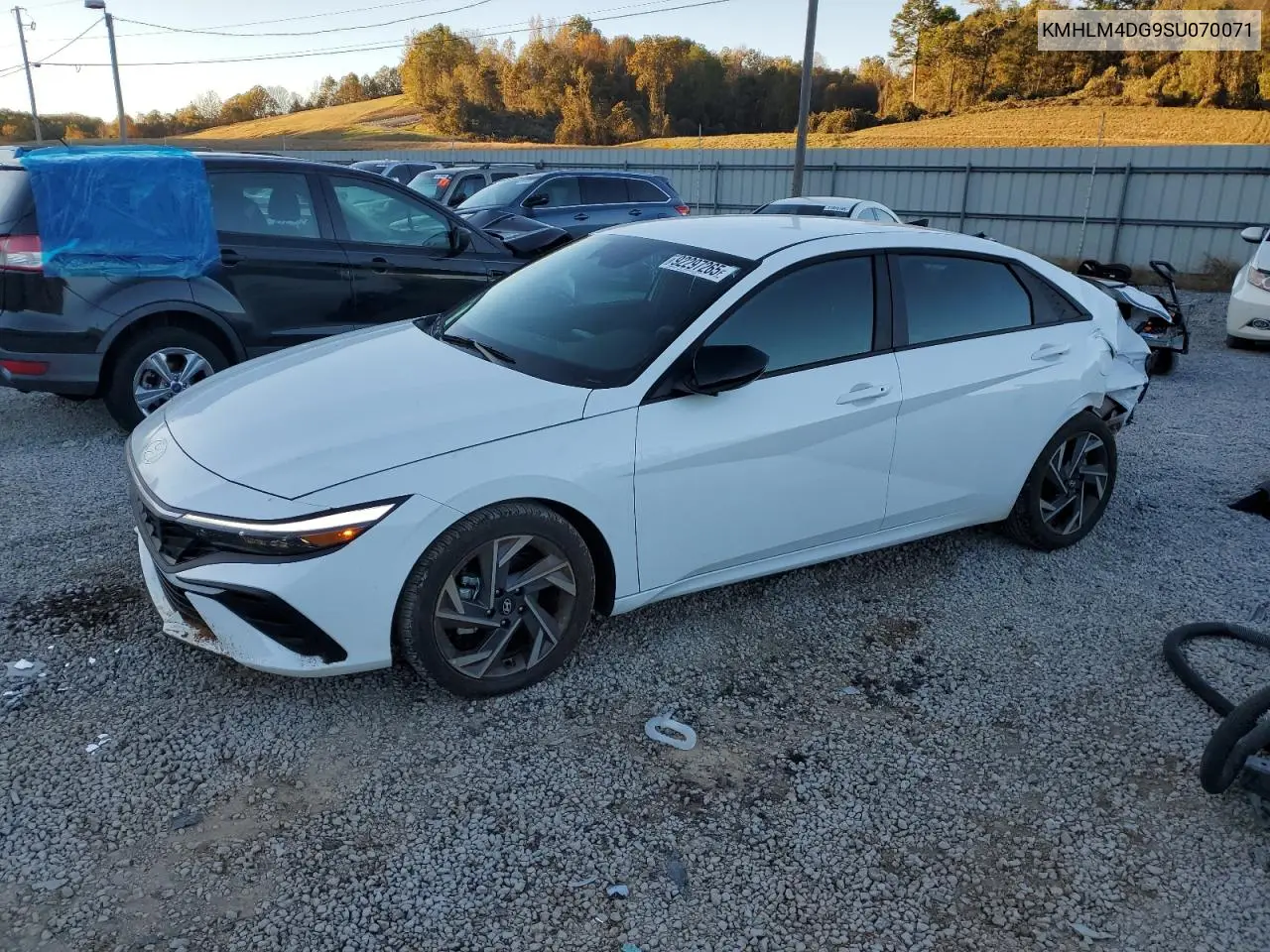 KMHLM4DG9SU070071 2025 Hyundai Elantra Sel Sport
