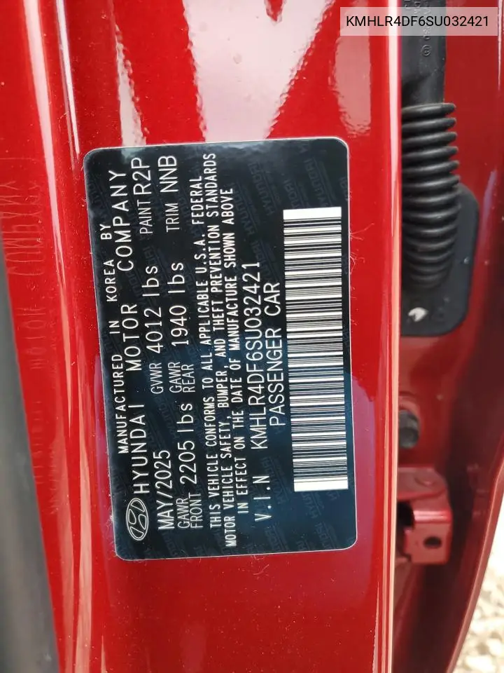 KMHLR4DF6SU032421 2025 Hyundai Elantra N Line