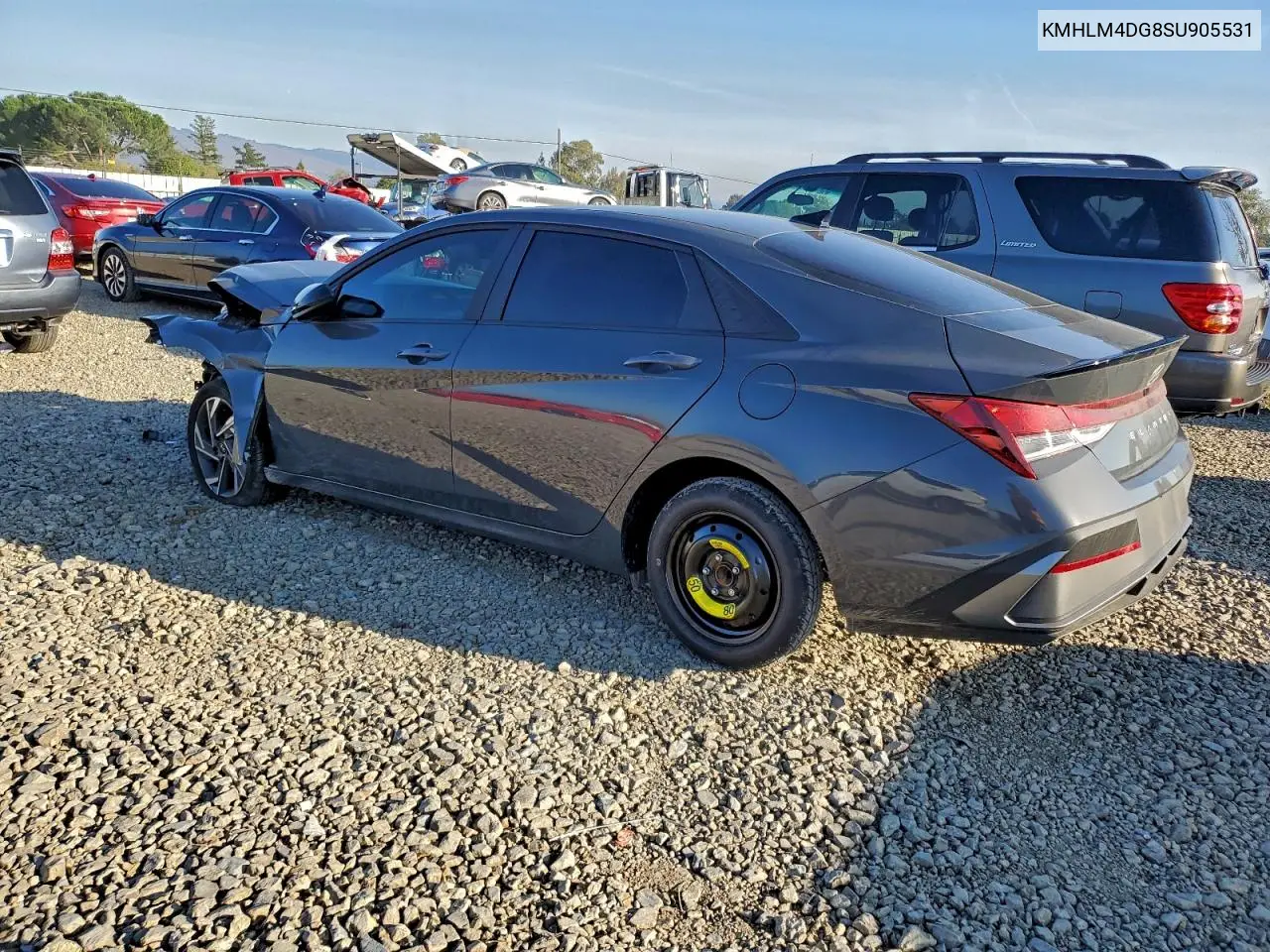 KMHLM4DG8SU905531 2025 Hyundai Elantra Sel Sport