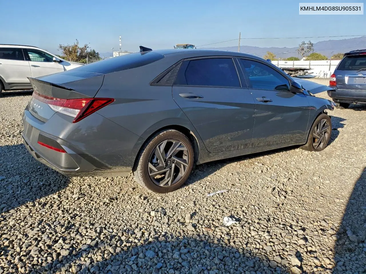 KMHLM4DG8SU905531 2025 Hyundai Elantra Sel Sport