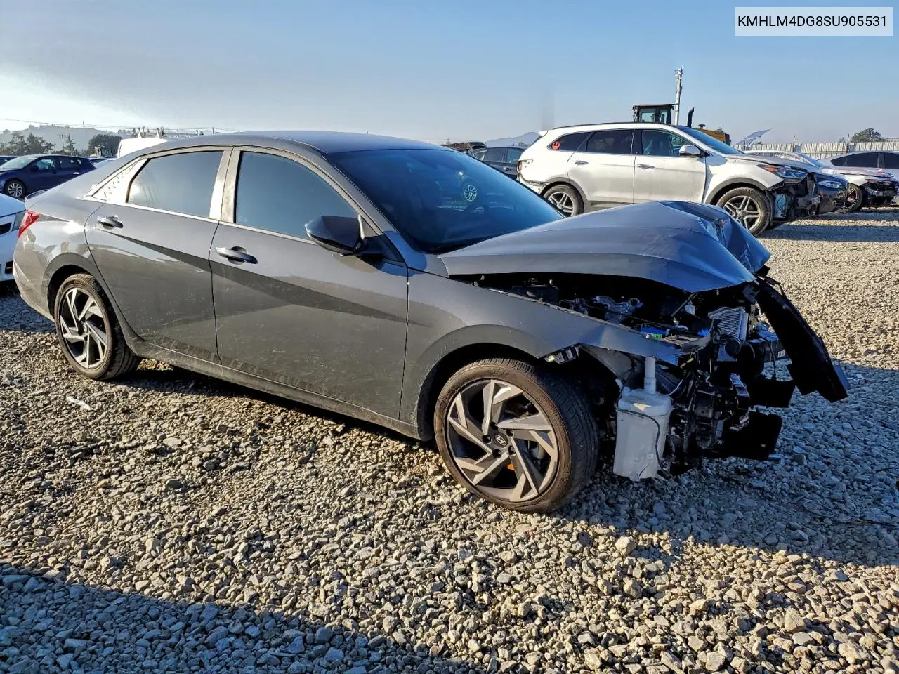 KMHLM4DG8SU905531 2025 Hyundai Elantra Sel Sport