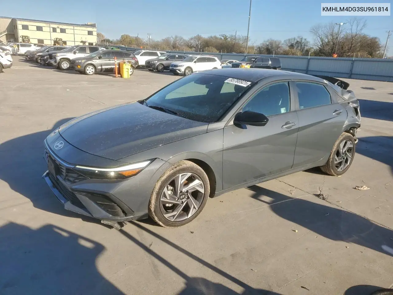 KMHLM4DG3SU961814 2025 Hyundai Elantra Sel Sport