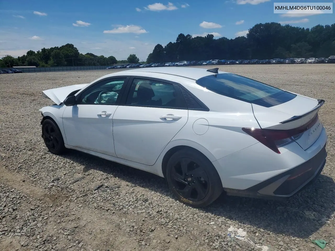 2026 Hyundai Elantra Sel Sport VIN: KMHLM4DG6TU100046 Lot: 57490216