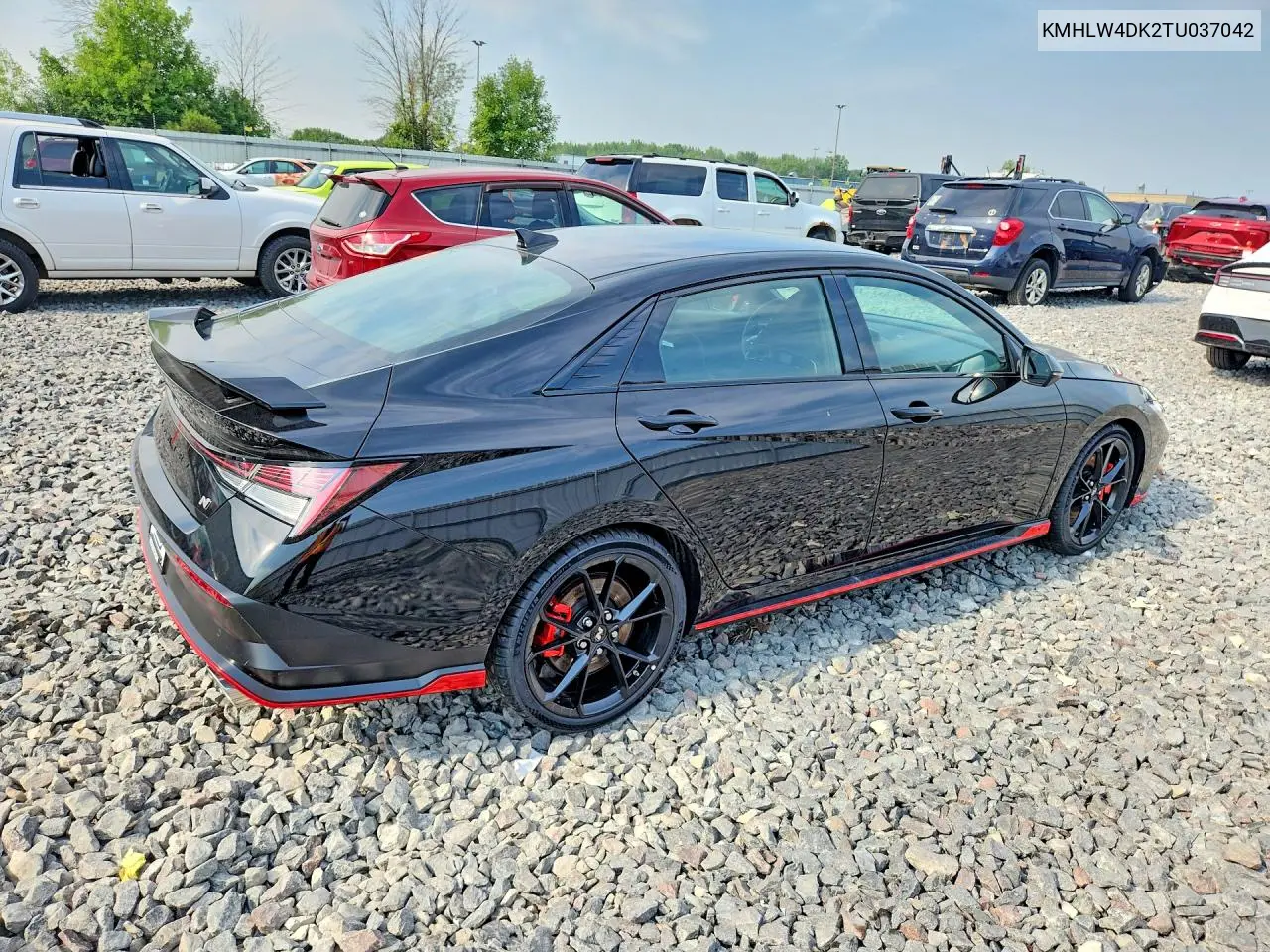 2026 Hyundai Elantra N Base VIN: KMHLW4DK2TU037042 Lot: 61053956