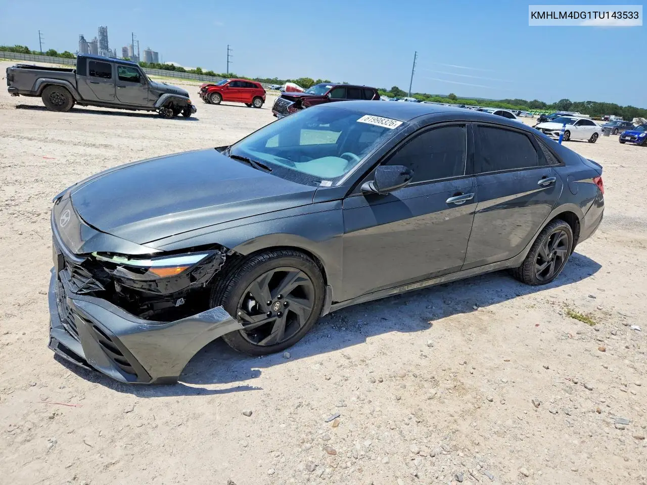 2026 Hyundai Elantra Sel Sport VIN: KMHLM4DG1TU143533 Lot: 61998326