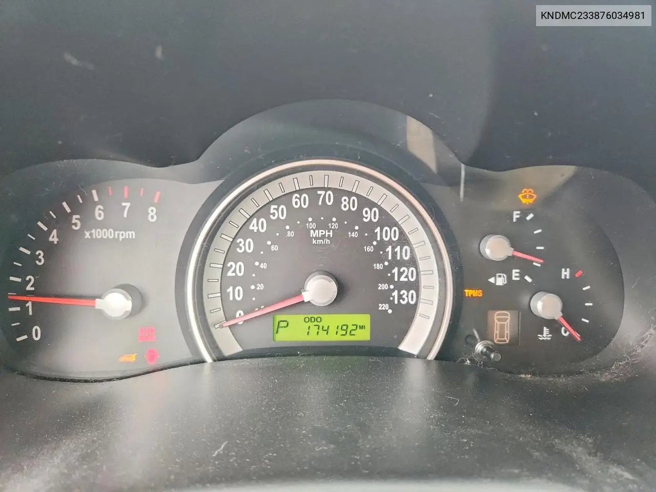 2007 Hyundai Entourage Gls VIN: KNDMC233876034981 Lot: 54160756