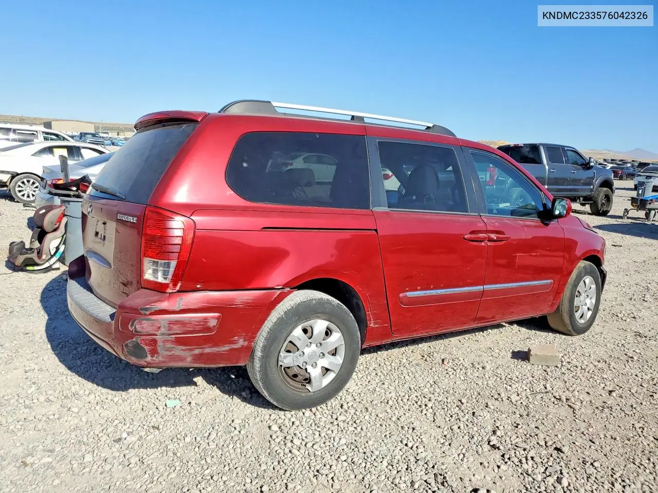 2007 Hyundai Entourage Gls VIN: KNDMC233576042326 Lot: 57735466