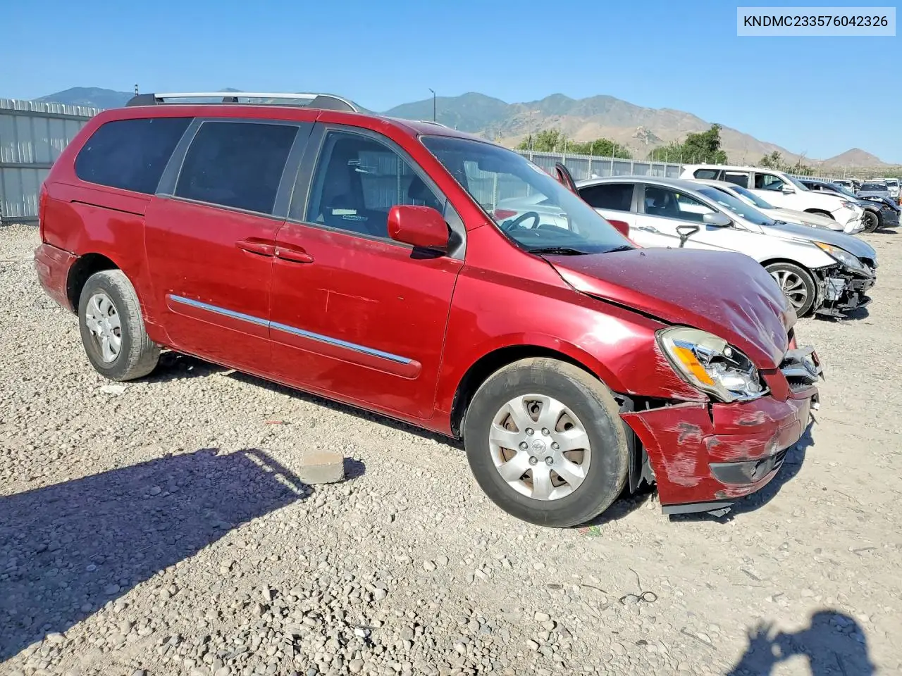 2007 Hyundai Entourage Gls VIN: KNDMC233576042326 Lot: 57735466