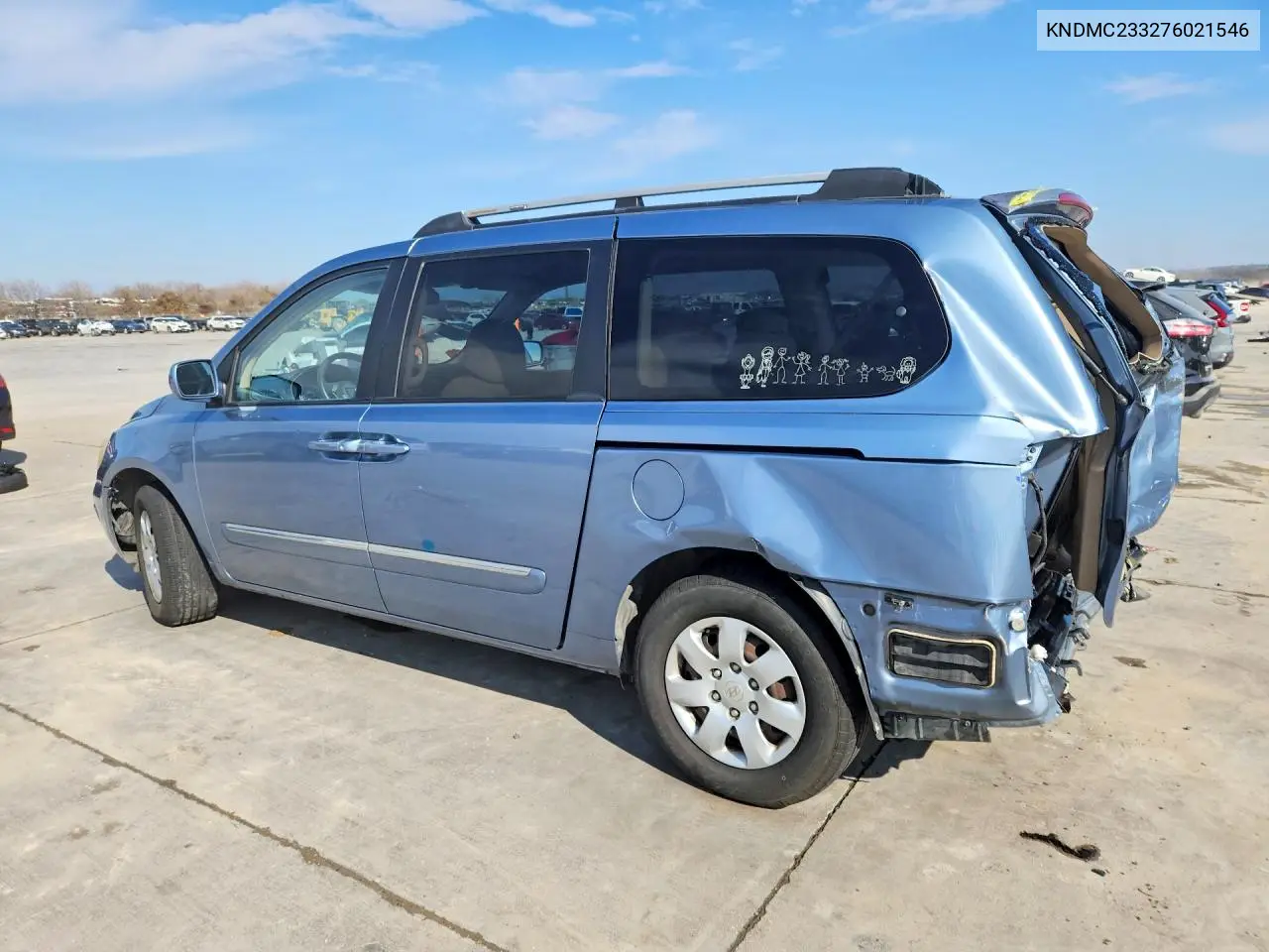2007 Hyundai Entourage Gls VIN: KNDMC233276021546 Lot: 75309425