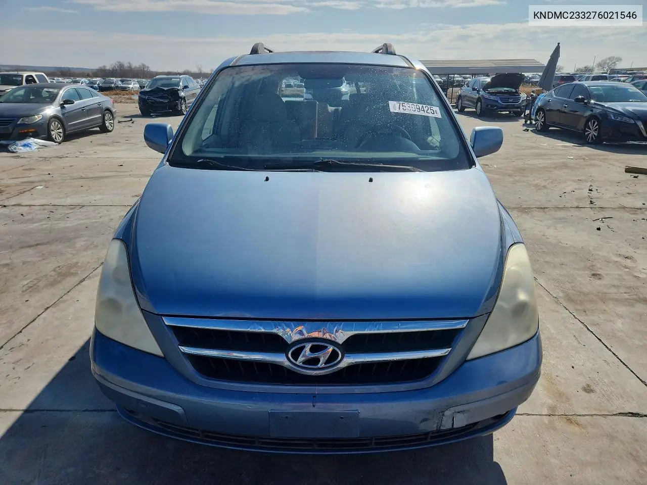 2007 Hyundai Entourage Gls VIN: KNDMC233276021546 Lot: 75309425