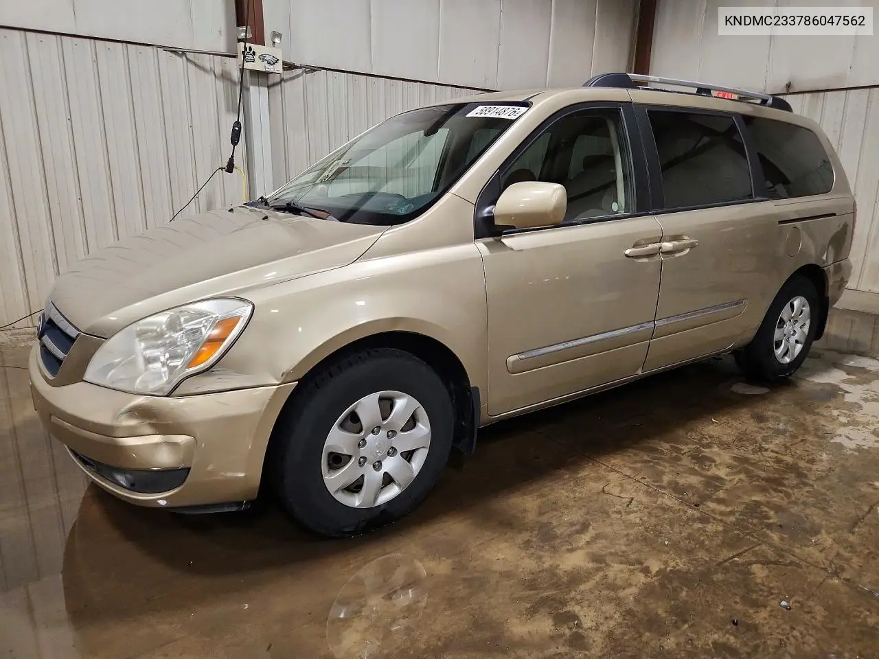 2008 Hyundai Entourage Gls VIN: KNDMC233786047562 Lot: 58914876
