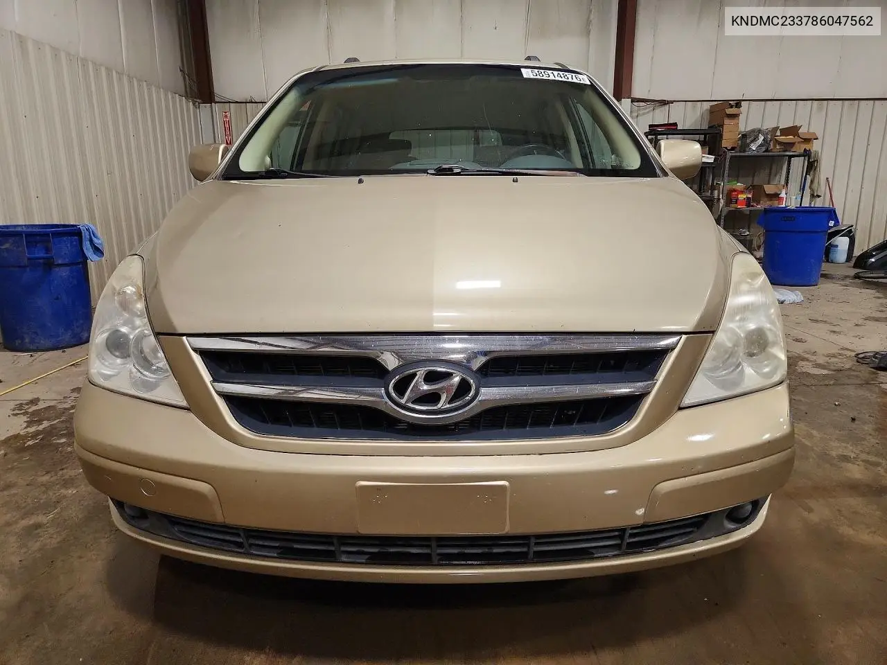 2008 Hyundai Entourage Gls VIN: KNDMC233786047562 Lot: 58914876