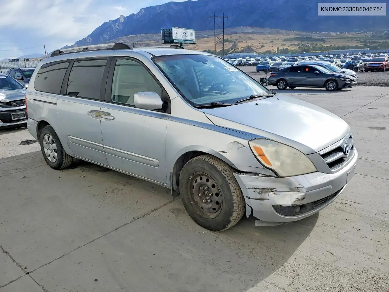 2008 Hyundai Entourage VIN: KNDMC233086046754 Lot: 59657866