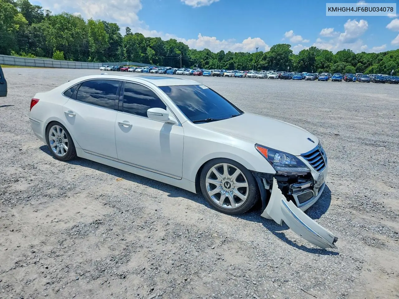 2011 Hyundai Equus Ultimate VIN: KMHGH4JF6BU034078 Lot: 60015006