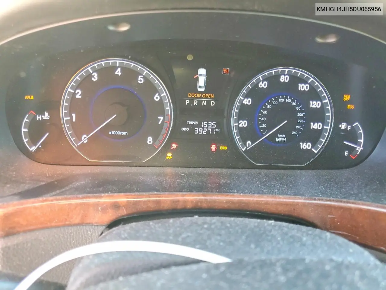 2013 Hyundai Equus Ultimate VIN: KMHGH4JH5DU065956 Lot: 85985715