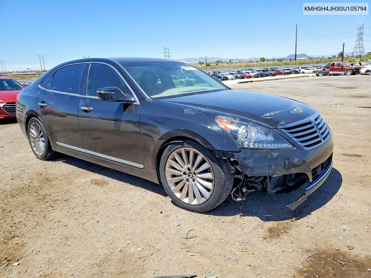2016 Hyundai Equus Signature VIN: KMHGH4JH3GU105794 Lot: 59807576
