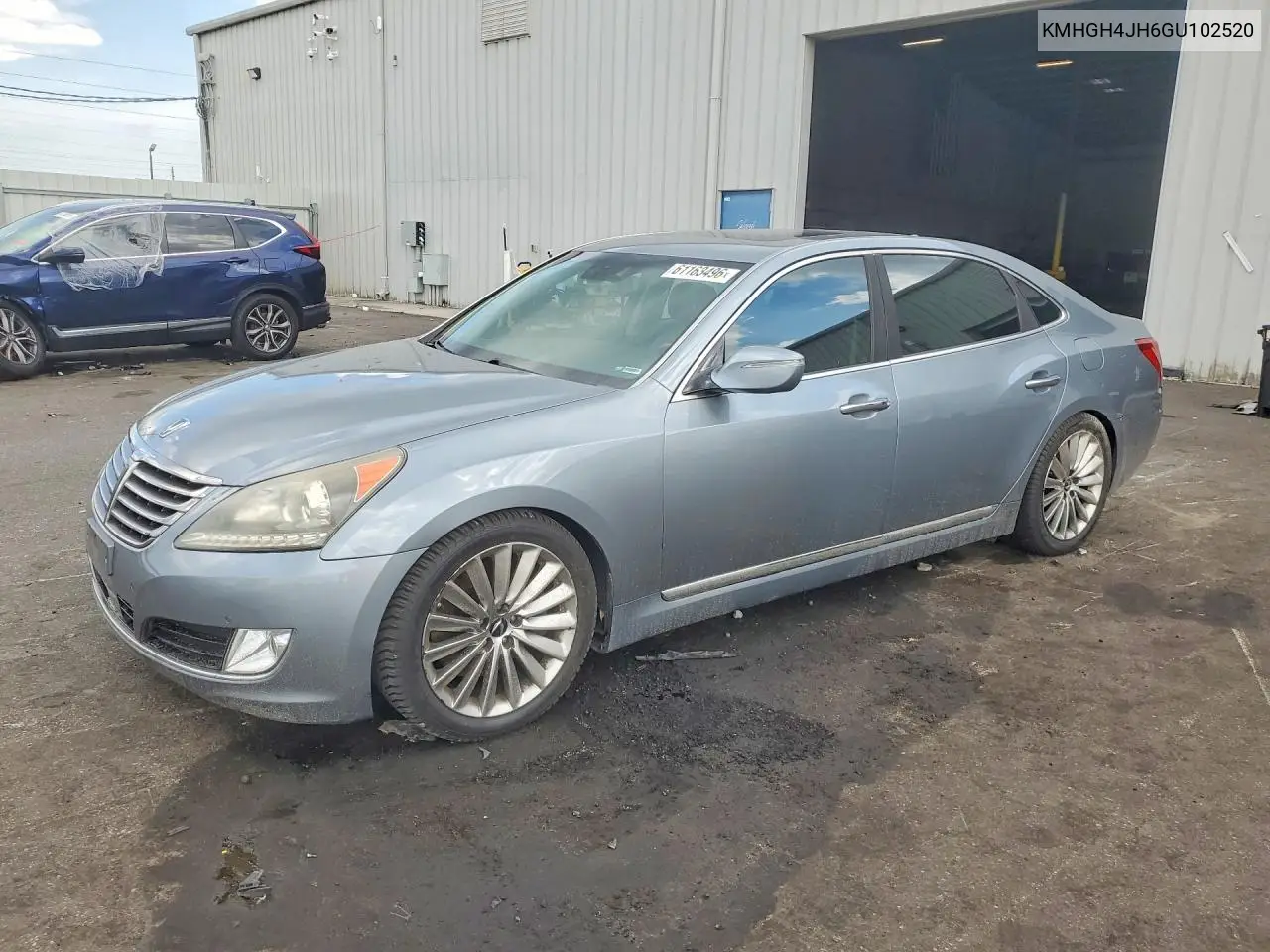 2016 Hyundai Equus Signature VIN: KMHGH4JH6GU102520 Lot: 61163496