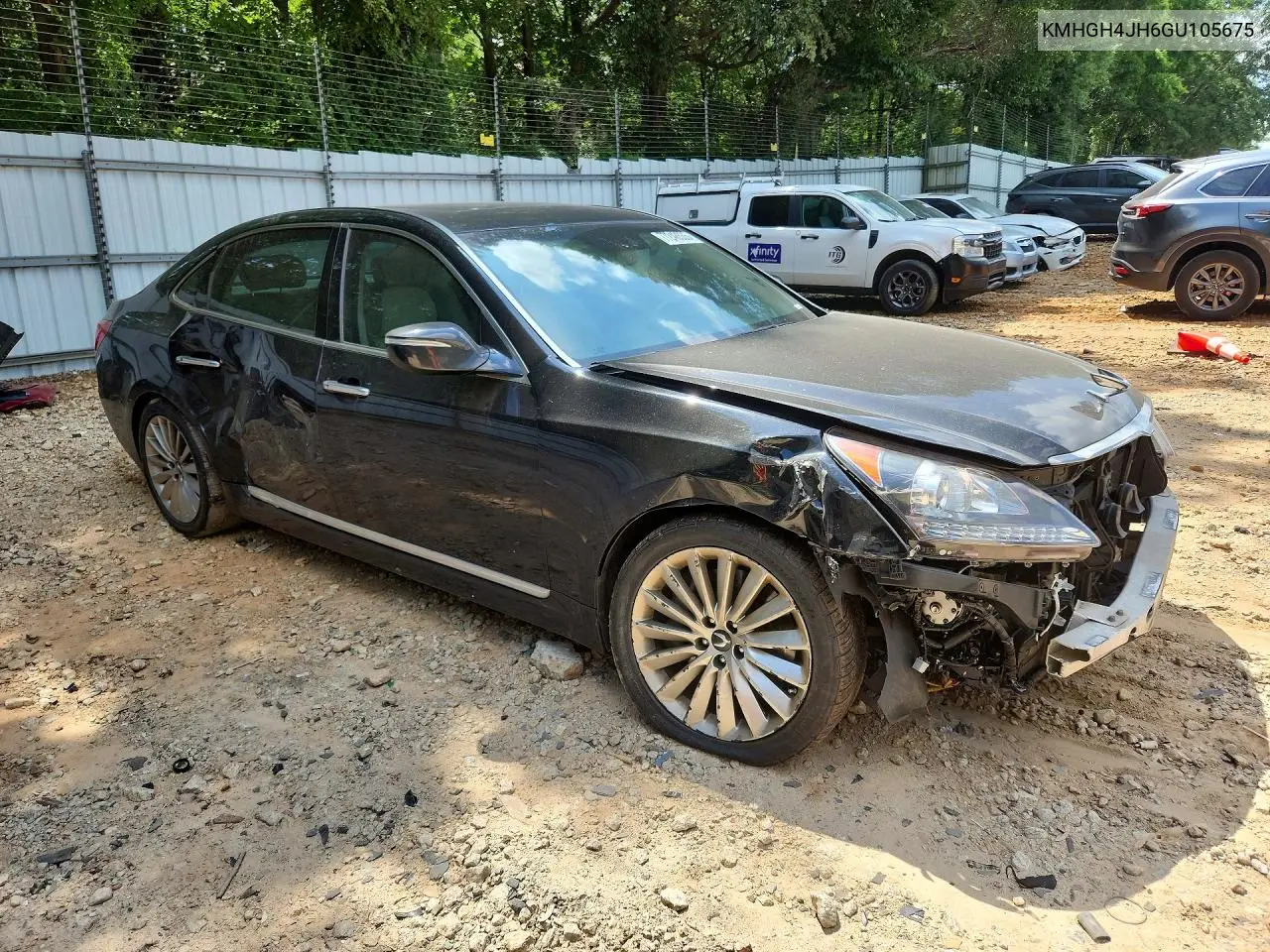 2016 Hyundai Equus Signature VIN: KMHGH4JH6GU105675 Lot: 77248535