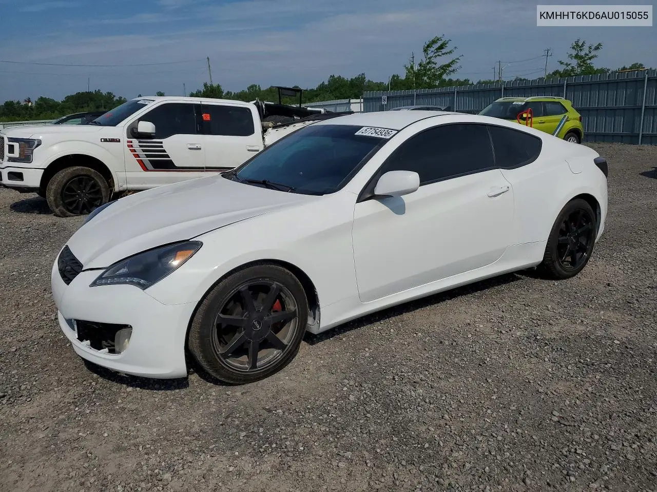 2010 Hyundai Genesis Coupe 2.0T VIN: KMHHT6KD6AU015055 Lot: 57754936