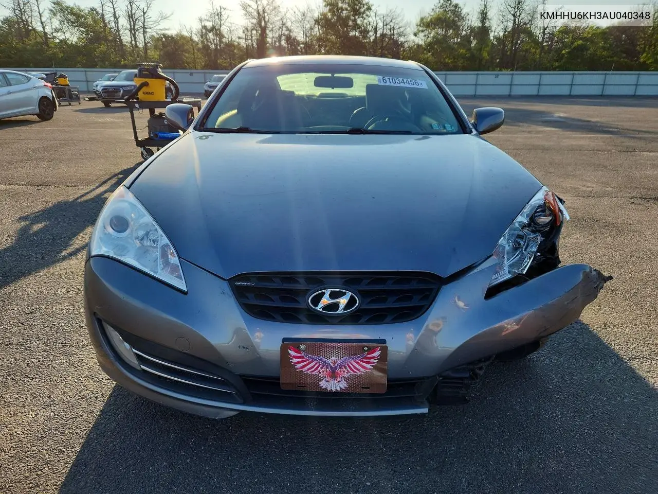 2010 Hyundai Genesis Coupe 3.8L VIN: KMHHU6KH3AU040348 Lot: 61034456