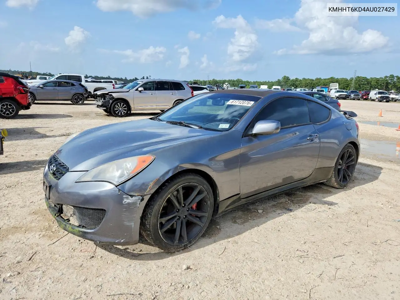 2010 Hyundai Genesis Coupe 2.0T Track VIN: KMHHT6KD4AU027429 Lot: 61712076
