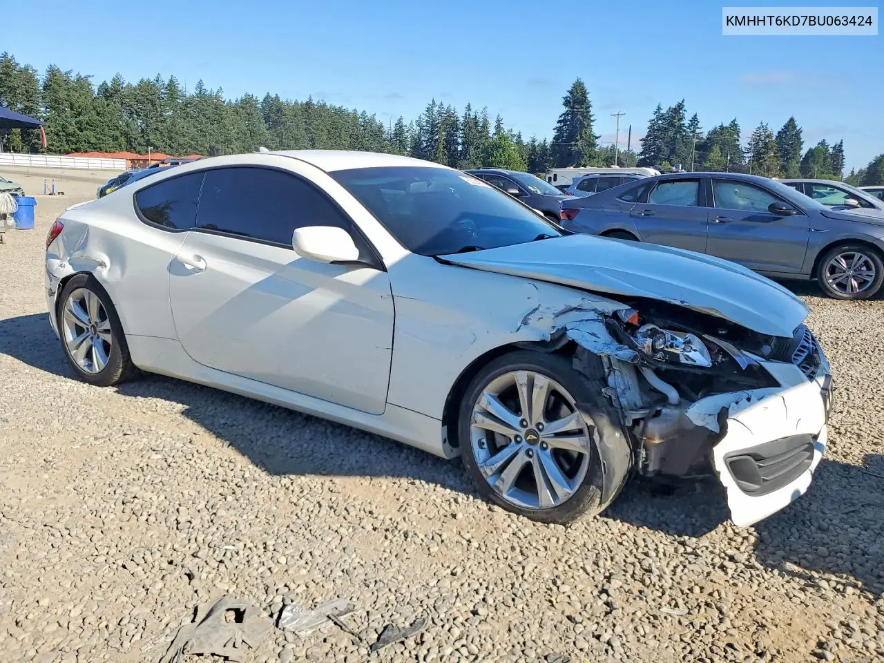 2011 Hyundai Genesis Coupe 2.0T VIN: KMHHT6KD7BU063424 Lot: 60084076