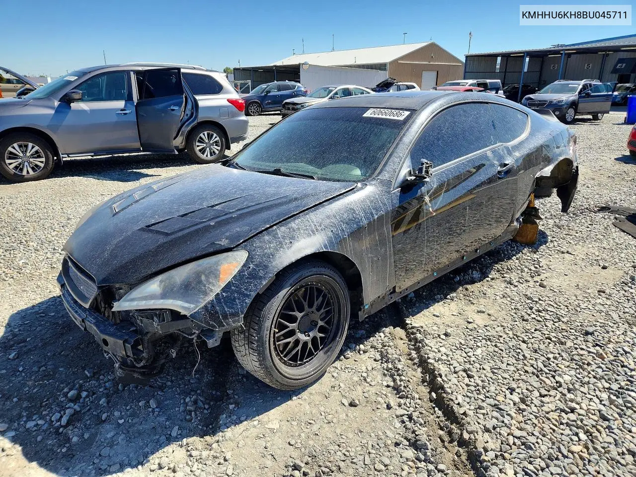 2011 Hyundai Genesis Coupe 3.8L VIN: KMHHU6KH8BU045711 Lot: 60660686