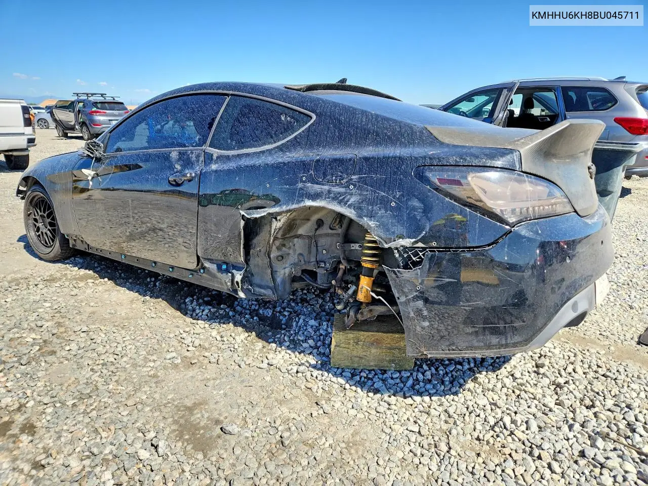 2011 Hyundai Genesis Coupe 3.8L VIN: KMHHU6KH8BU045711 Lot: 60660686