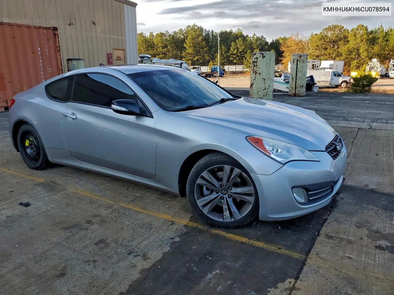 2012 Hyundai Genesis Coupe VIN: KMHHU6KH6CU078594 Lot: 95822915