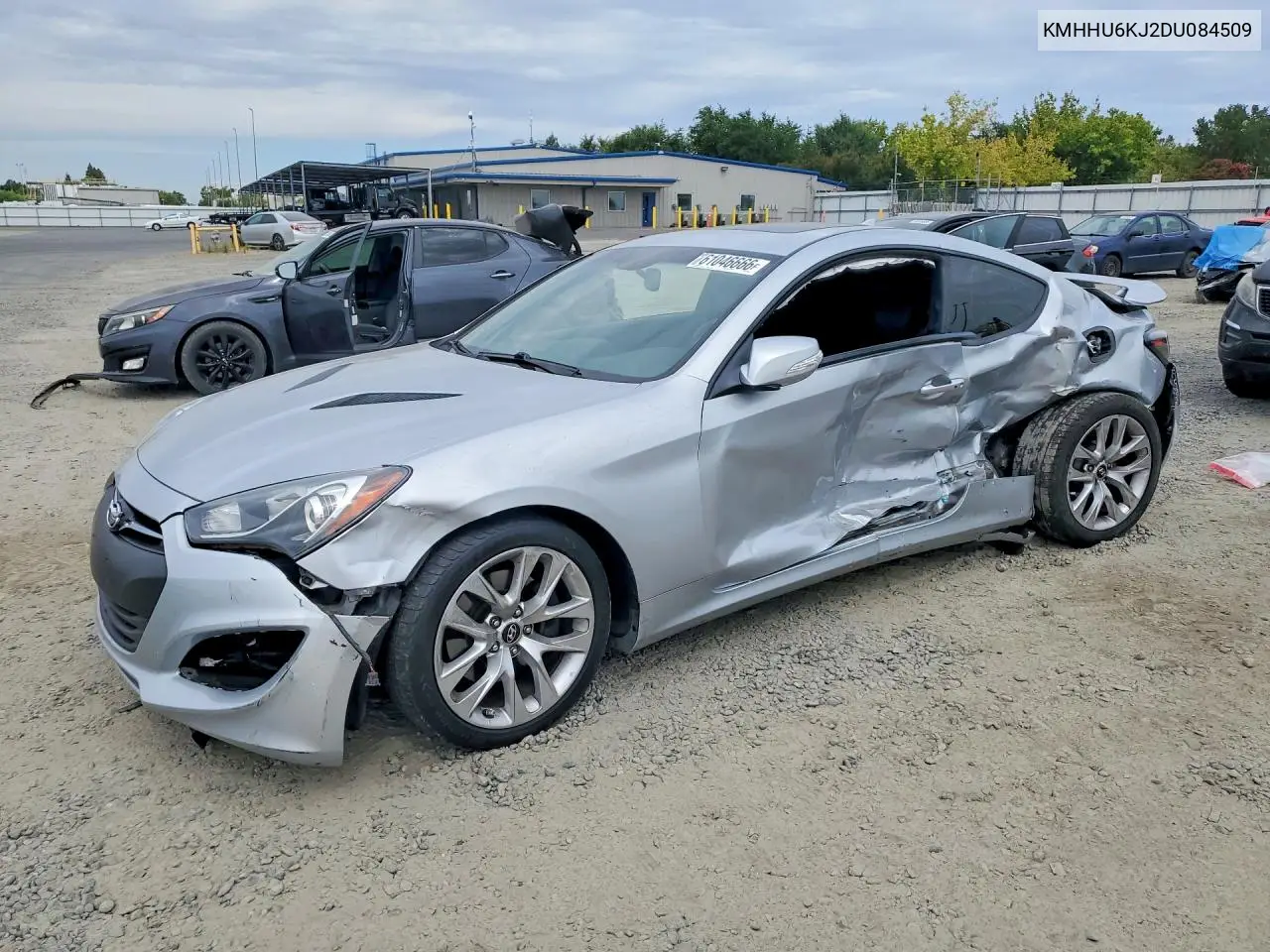 2013 Hyundai Genesis Coupe 3.8L VIN: KMHHU6KJ2DU084509 Lot: 61046666