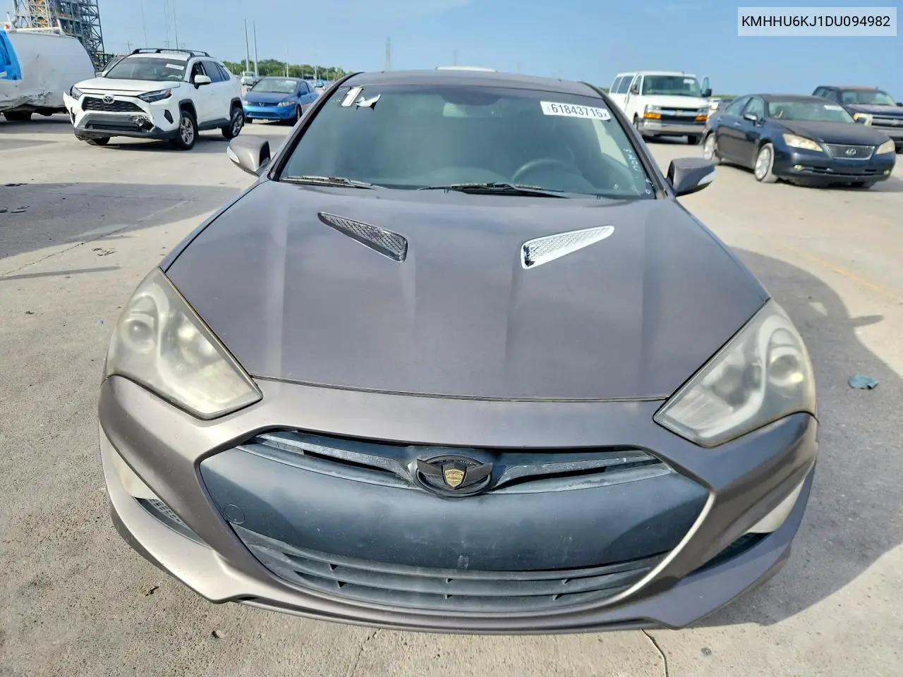2013 Hyundai Genesis Coupe 3.8 Grand Touring VIN: KMHHU6KJ1DU094982 Lot: 61843716