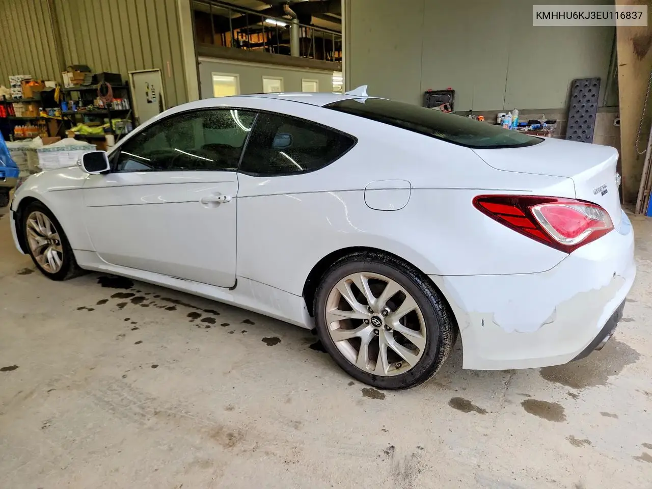 2014 Hyundai Genesis Coupe 3.8L VIN: KMHHU6KJ3EU116837 Lot: 85792675