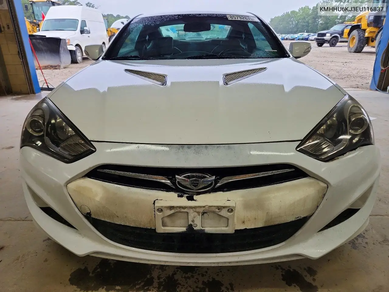 2014 Hyundai Genesis Coupe 3.8L VIN: KMHHU6KJ3EU116837 Lot: 85792675