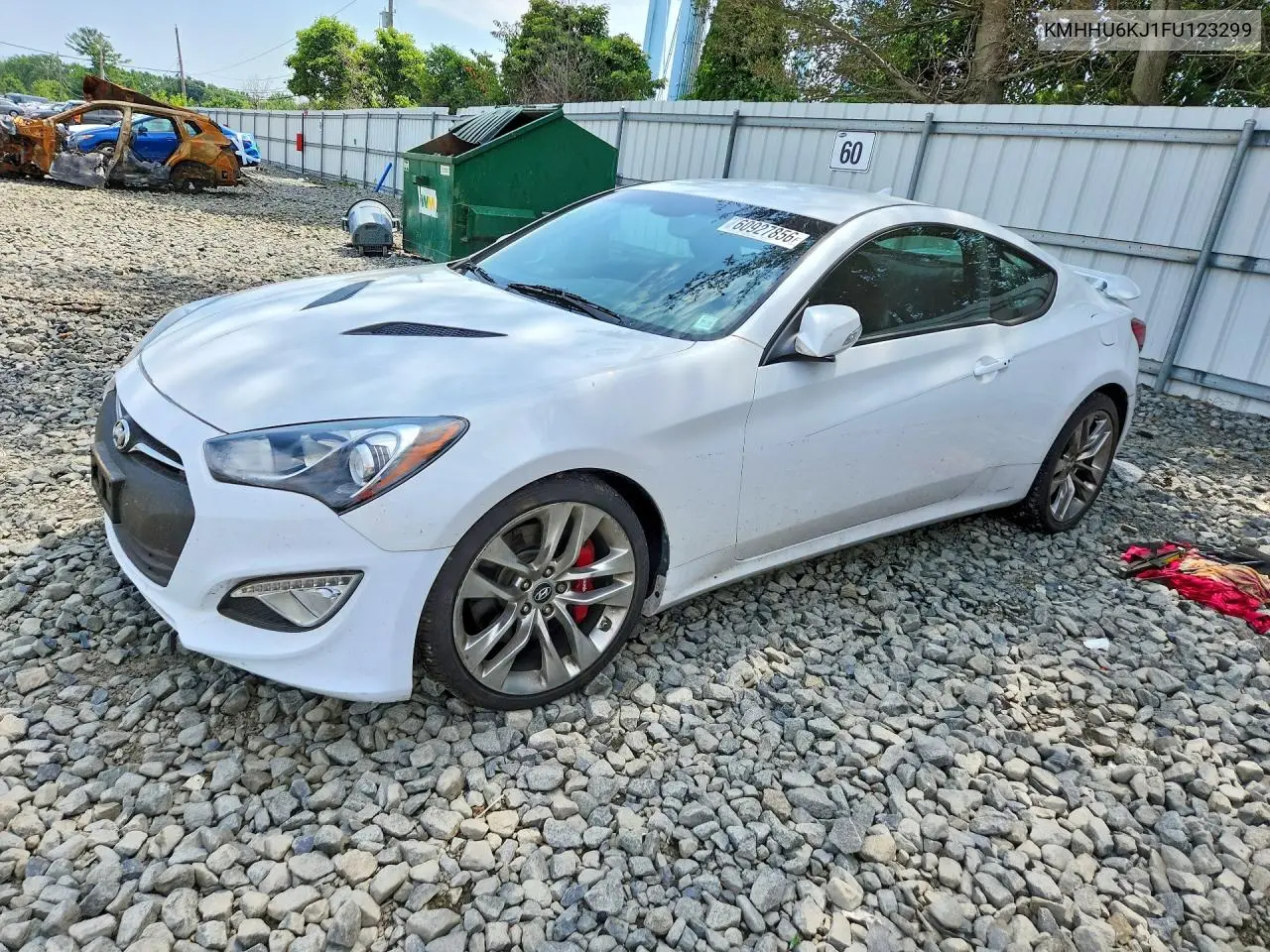 2015 Hyundai Genesis Coupe 3.8 R-Spec VIN: KMHHU6KJ1FU123299 Lot: 60927856