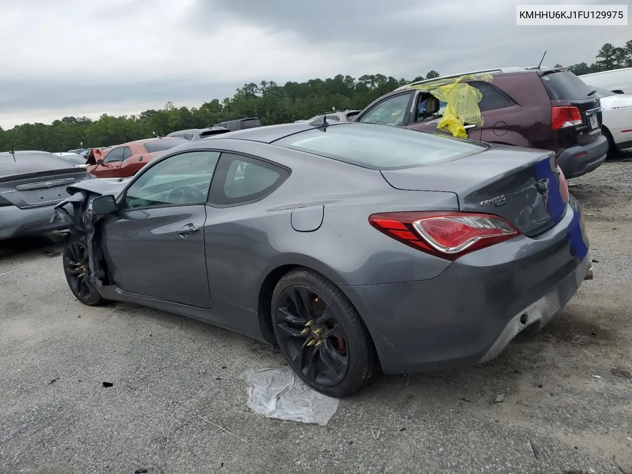 2015 Hyundai Genesis Coupe 3.8L VIN: KMHHU6KJ1FU129975 Lot: 69942375