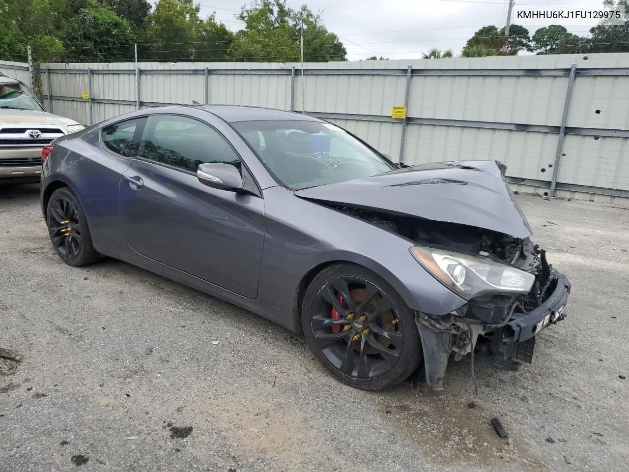 2015 Hyundai Genesis Coupe 3.8L VIN: KMHHU6KJ1FU129975 Lot: 69942375