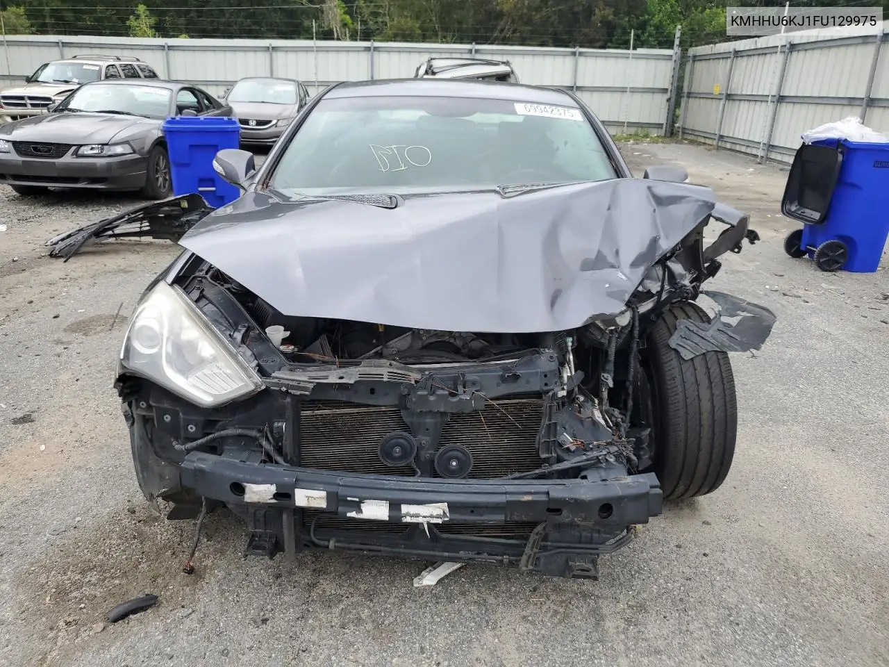 2015 Hyundai Genesis Coupe 3.8L VIN: KMHHU6KJ1FU129975 Lot: 69942375