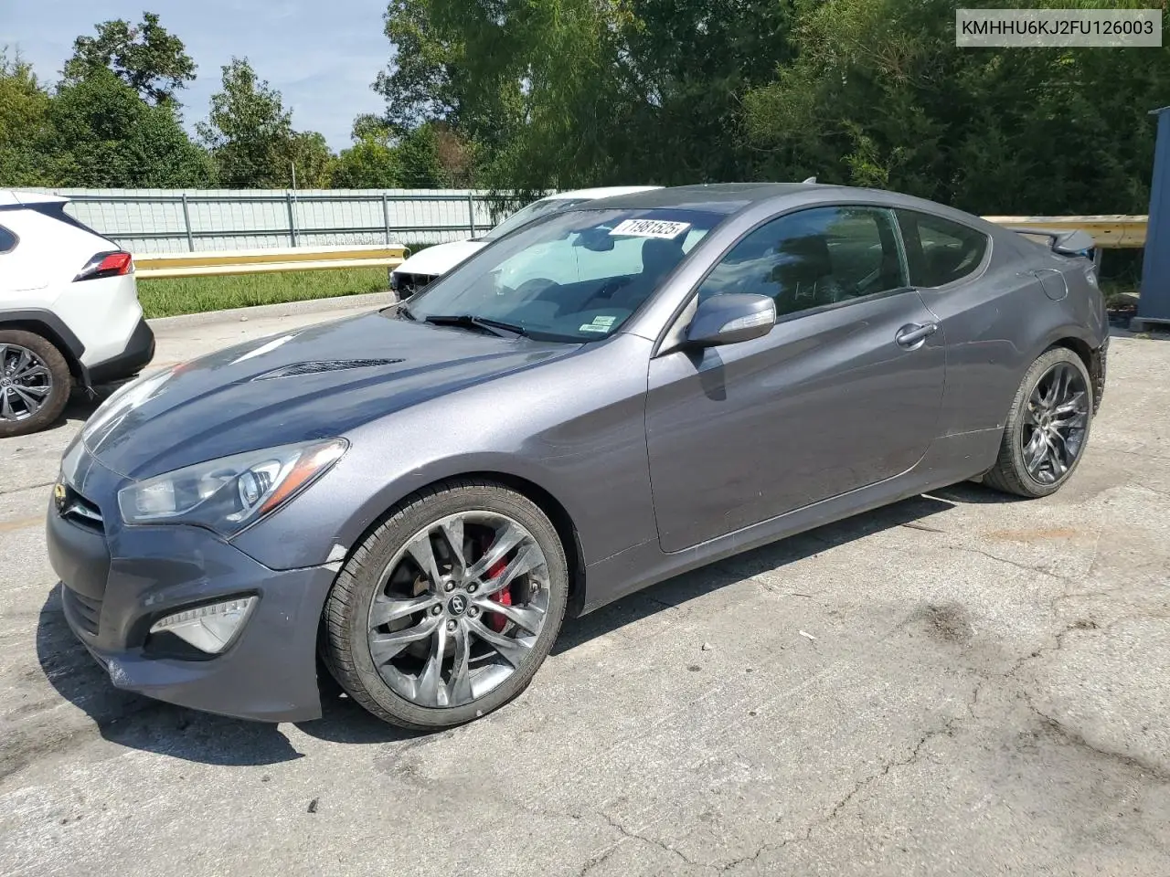 2015 Hyundai Genesis Coupe 3.8 Ultimate VIN: KMHHU6KJ2FU126003 Lot: 85089605