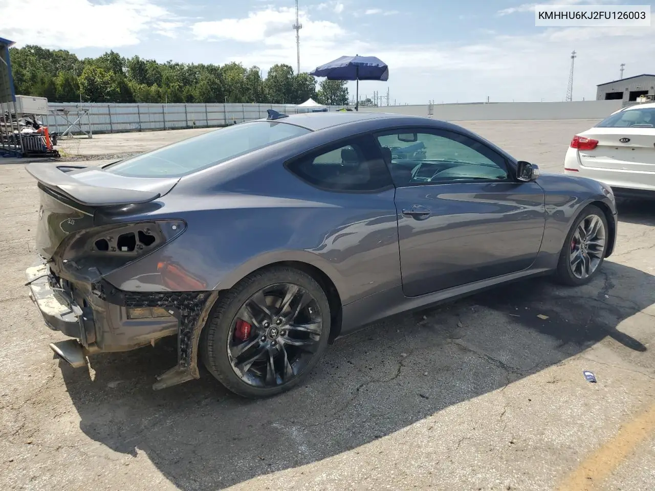 2015 Hyundai Genesis Coupe 3.8 Ultimate VIN: KMHHU6KJ2FU126003 Lot: 85089605