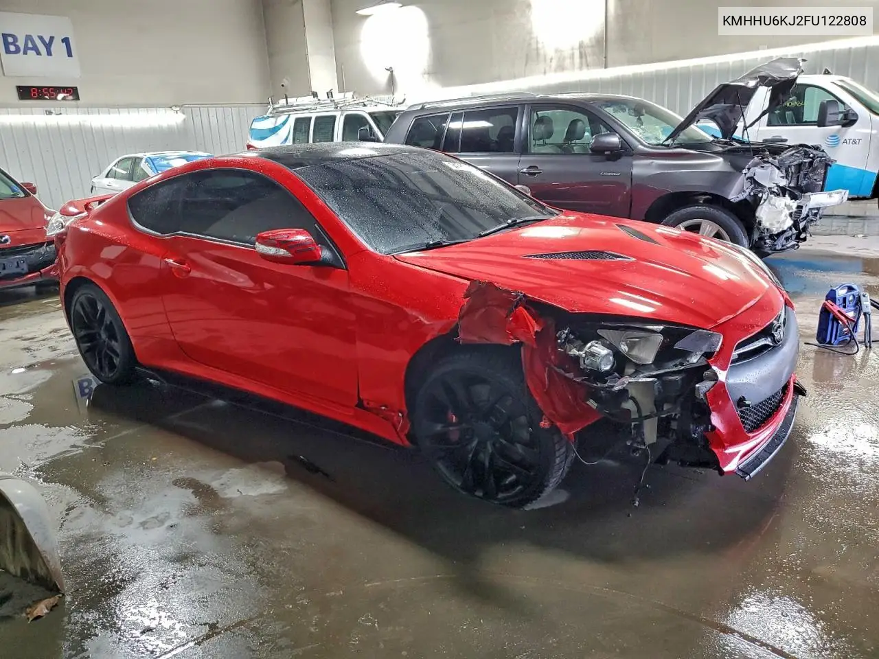2015 Hyundai Genesis Coupe 3.8 Ultimate VIN: KMHHU6KJ2FU122808 Lot: 94063505