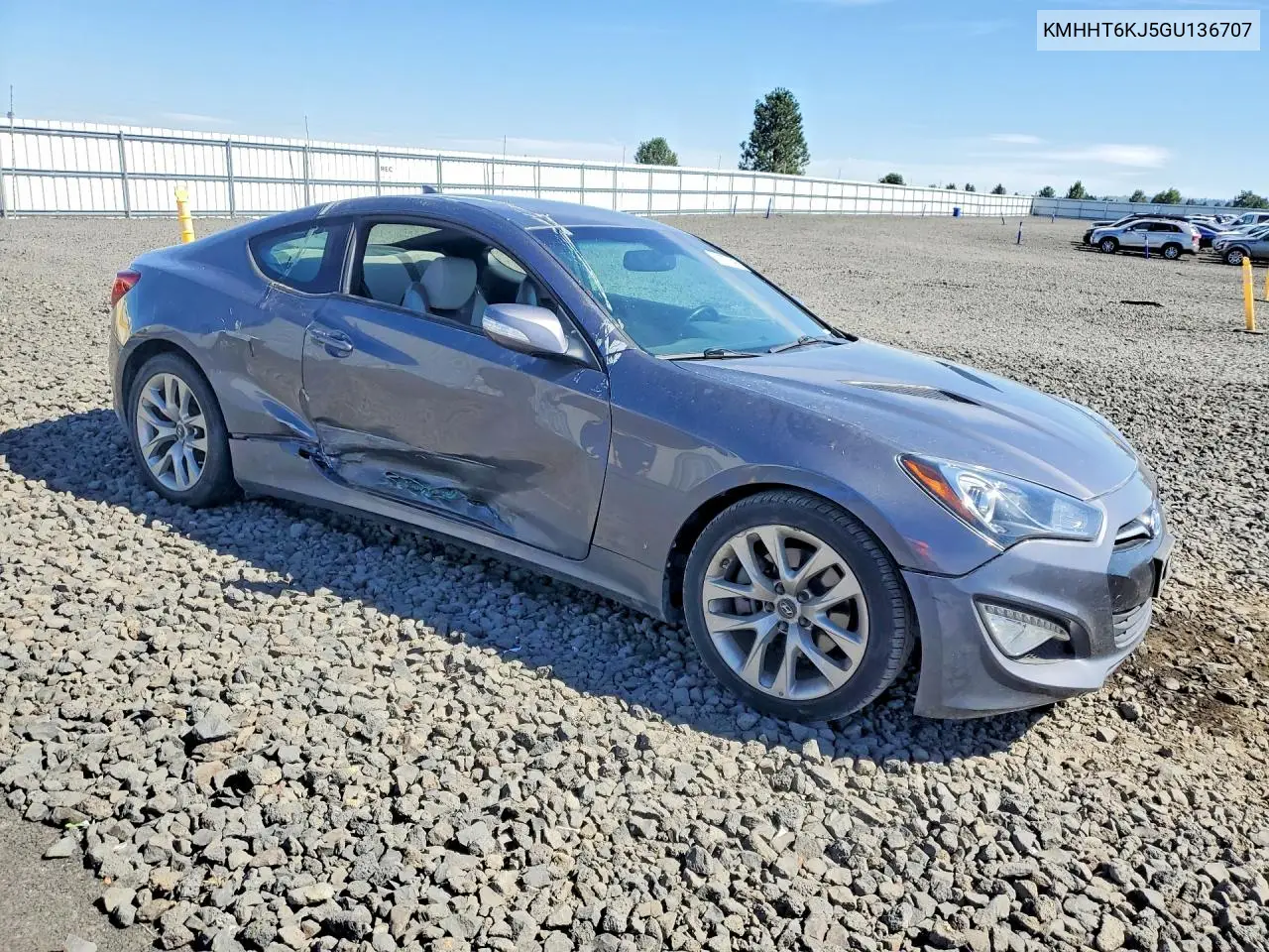 2016 Hyundai Genesis Coupe 3.8L VIN: KMHHT6KJ5GU136707 Lot: 60197146