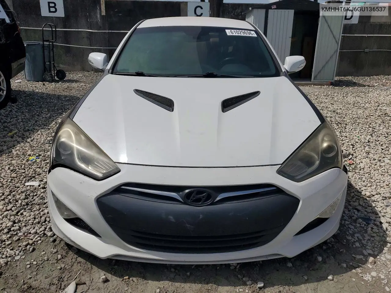 2016 Hyundai Genesis Coupe 3.8L VIN: KMHHT6KJ6GU136537 Lot: 61029696