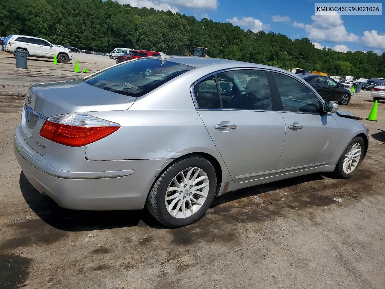 2009 Hyundai Genesis 3.8L V6 VIN: KMHGC46E99U021026 Lot: 56960856
