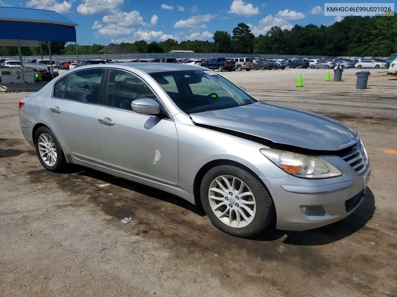 2009 Hyundai Genesis 3.8L V6 VIN: KMHGC46E99U021026 Lot: 56960856