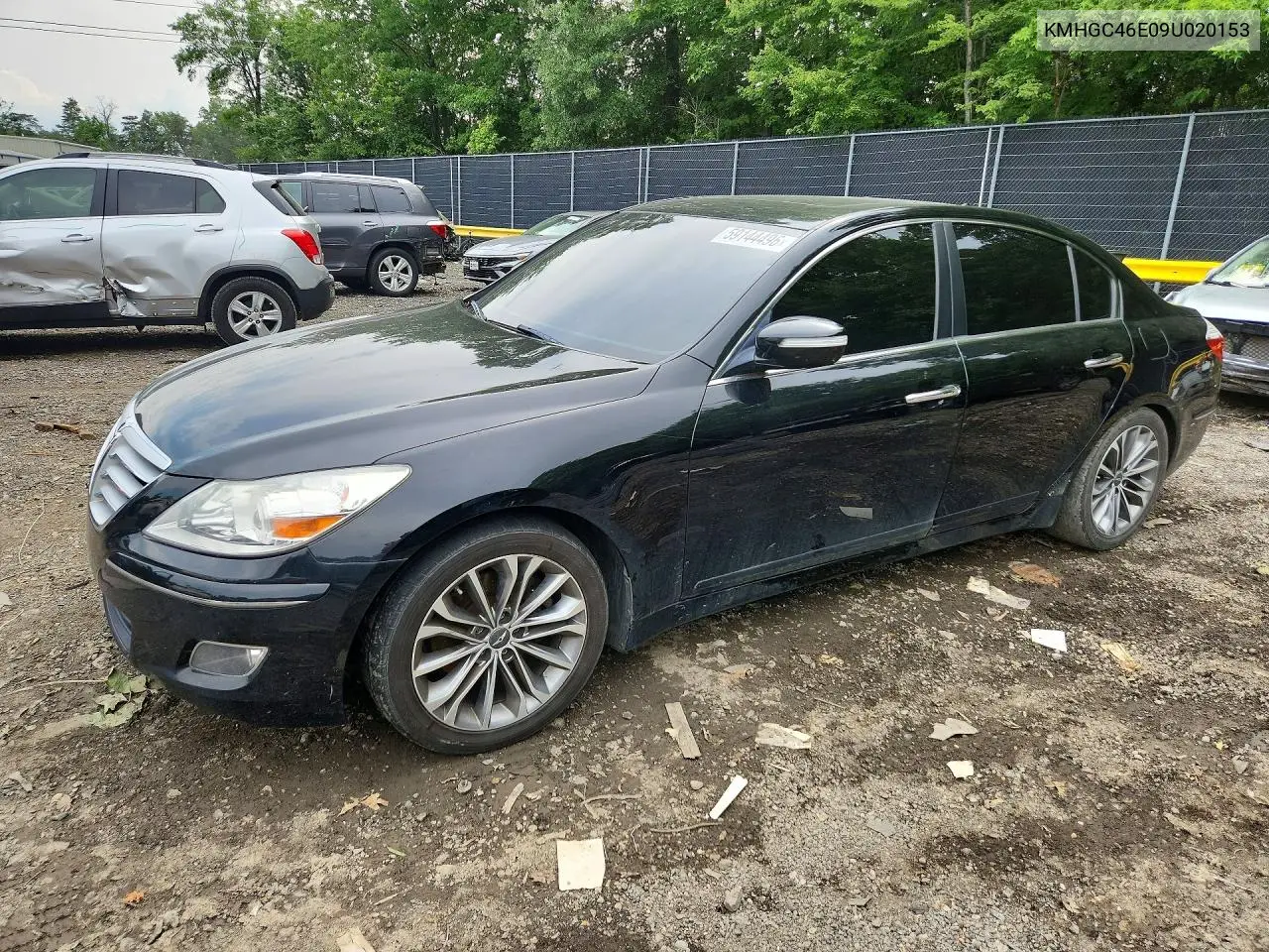 2009 Hyundai Genesis 3.8L VIN: KMHGC46E09U020153 Lot: 59144496