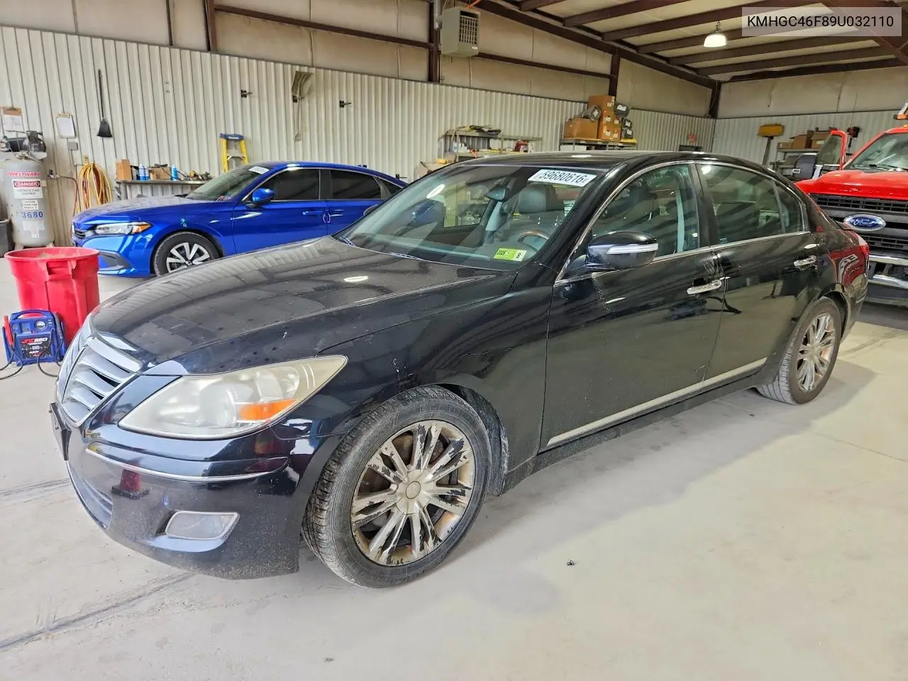 2009 Hyundai Genesis 4.6L VIN: KMHGC46F89U032110 Lot: 59680616